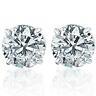 3/8ct Round Brilliant Cut Natural Diamond Stud Earrings In 14k Gold Basket