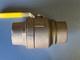 3 Solder, Standard Port, Bronze Ball Valve, 600 Wog, 150 Wsp, Made In Usa