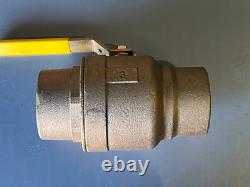 3 Solder, Standard Port, Bronze Ball Valve, 600 WOG, 150 WSP, MADE IN USA