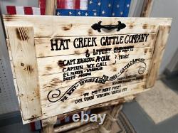 42L X 21H Lonesome Dove Handmade Rustic Engraved Sealed Extra Large