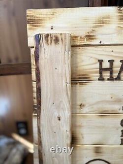 42L X 24 H Lonesome Dove Handmade Rustic Engraved Sealed Extra Large
