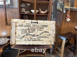 42L X 24 H Lonesome Dove Handmade Rustic Engraved Sealed Extra Large