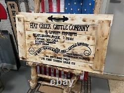 42L X 24 H Lonesome Dove Handmade Rustic Engraved Sealed Extra Large