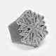 4.83ct Round Moissanite Snowflake Wedding Band Ring Real 14k White Gold Plated
