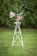 4 Ft Tall Hand Made In The Usa! Aluminum Garden Windmill, Wind Wheel