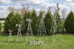 4 Ft Tall Hand Made in the USA! Aluminum Garden Windmill, Wind Wheel 4 Ft Tall Hand Made in the USA! Aluminum Garden Windmill, Wind Wheel