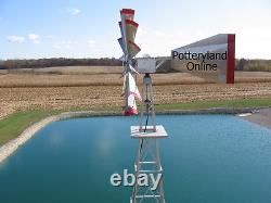 4 Ft Tall Hand Made in the USA! Aluminum Garden Windmill, Wind Wheel 4 Ft Tall Hand Made in the USA! Aluminum Garden Windmill, Wind Wheel