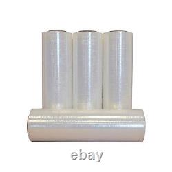6 Rolls Hand Stretch Wrap Shrink Film Banding 18 x 1500' 12 Micron MADE IN USA