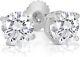 $7200 1.17 Carat Ct 2 Pc Diamond Stud Earrings Real Natural Round Solitaire 14k