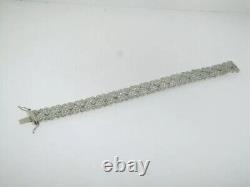 8CT Round Cut Lab Created Diamond Women's Tennis Bracelet 14K White Gold Finish