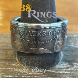 90% SILVER Morgan Dollar COIN RING USA United States SIZES 5-13 Handmade