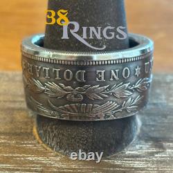 90% SILVER Morgan Dollar COIN RING USA United States SIZES 5-13 Handmade