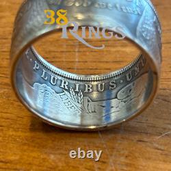 90% SILVER Morgan Dollar COIN RING USA United States SIZES 5-13 Handmade