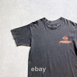 90's USA made Harley-Davidson T-shirt black M size 100% cotton H393