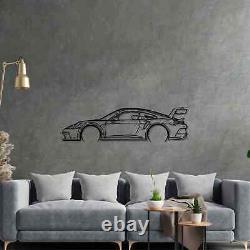 911 GT3 997 2007 Detailed Acrylic Silhouette Wall Art (Made In USA)