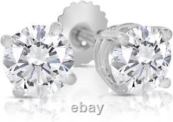 $9200 1.15 Carat Ct 2 Pc Diamond Stud Earrings Real Natural Round Solitaire 14k