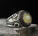 925 Sterling Silver Turkish Handmade Yellow Amber Stone Men Ring All Size Usa 09
