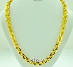 9999 24K Yellow Gold Anchor chain necklace handmade in USA 189.60 gram 24 inches