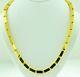 9999 24k Yellow Gold Baht Box Chain Necklace Handmade In Usa 90.00 Grams