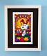 Aidan Flux Hand Signed Original Print Framed Ltd. Ed. Of 100 Coa Snoopy