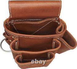 AMISH LEATHER TOOL POUCH Construction Work Belt Bag Set Left Right USA HANDMADE