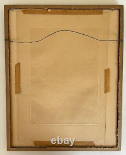 A. A. Blum Attributed Large Etching Circa 1930s in Original Frame Untitled