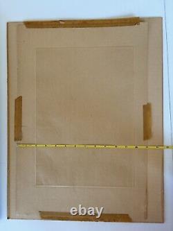 A. A. Blum Attributed Large Etching Circa 1930s in Original Frame Untitled