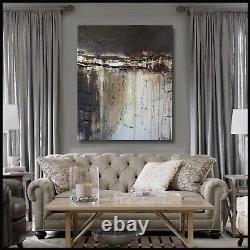 Abstract Painting Modern Canvas Wall Art Large, Framed, Signed, US ELOISExxx