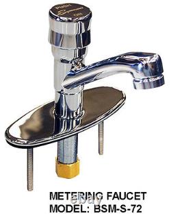 Ada Hand Sink Made In USA Vandal Resistant Metering Faucet Liquid Soap Dispenser