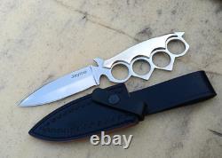 Ak Cutlery Custom Handmade Stainless Steel Hunting Knife Handle Made By Brass