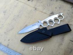 Ak Cutlery Custom Handmade Stainless Steel Hunting Knife Handle Made By Brass