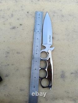 Ak Cutlery Custom Handmade Stainless Steel Hunting Knife Handle Made By Brass