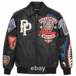 American Bruiser Customize Men's Red Leather Jacket