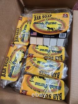 Amish Farm Bar Soap Bulk Lot 17 Packs 85 Huge Bars 5oz Each Made In USA In Hand