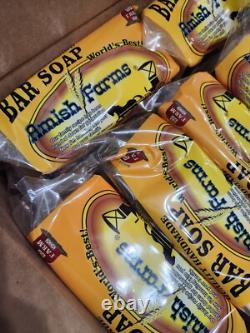 Amish Farm Bar Soap Bulk Lot 17 Packs 85 Huge Bars 5oz Each Made In USA In Hand