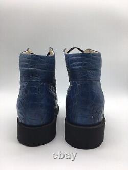 Andre No. 1 Custom Shoes Hand Made Blue Made in USA Leather Size 12-12.5 Men's