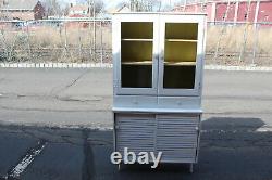 Antique Country Farm Hutch Cabinet Cupboard Shabby Chic Drs. Office Mastercraft