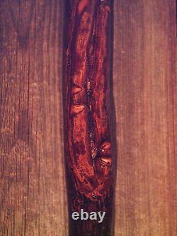 Antler handle walking stick cane MAPLE wood shaft very stiff CUSTOM MADE IN USA