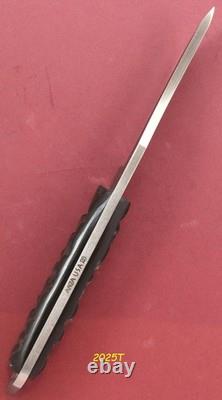 Anza Hand Made Fixed Blade High Carbon Steel Blade Jigged Buffalo Handle USA
