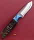 Anza Hand Made High Carbon Steel Fixed Blade Sheep Horn/reconstituted Turquoise