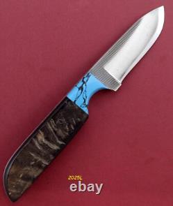 Anza Hand Made High Carbon Steel Fixed Blade Sheep Horn/Reconstituted Turquoise