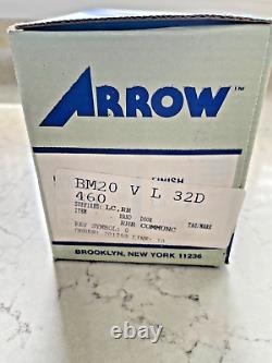 Arrow Mortise Lockset BM20 V L 32D 460 RHR (HAND REVERSING FEATURE) MADE IN USA