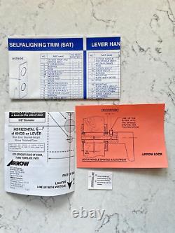 Arrow Mortise Lockset BM20 V L 32D 460 RHR (HAND REVERSING FEATURE) MADE IN USA