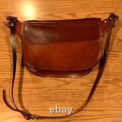 Artisinal Leather & Fur Purse Handbag Hand Made in USA Vintage Style