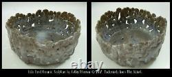 Artist Misty Cloud Souls Candy BASKET Abstract Pottery BOWL Arts + Crafts SIGNED