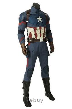 Avengers 4 Endgame Captain America Cosplay Costume Superhero Cosplay Costume