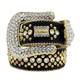 Bb Simon Belt Kish Gold Clear 100% Authentic Size 28 44