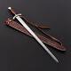 Beautiful Forged Custom Made Damascus Steel Hunting Viking Sword With Sheath Usa