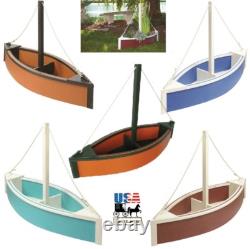 BOAT PLANTER Nautical Flower Box 100% Recycled Poly in 14 Colors Amish USA