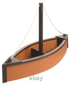 BOAT PLANTER Nautical Flower Box 100% Recycled Poly in 14 Colors Amish USA